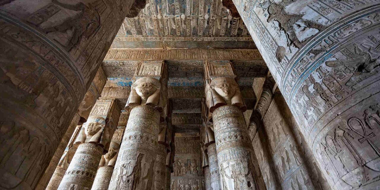 The Egyptian temple of Hathor – A history of 4200 years with breathtaking frescoes